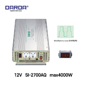 DARDA(다르다) 유사계단파 12V차량용인버터 SI-2700AQ 4000W