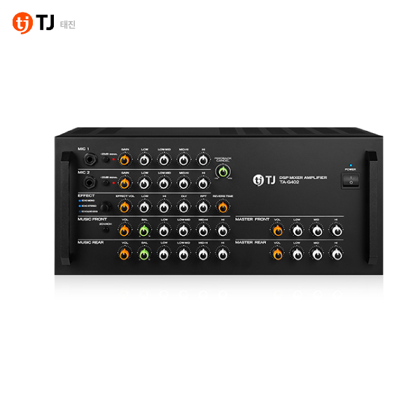 TJ(태진) TA-G402 4채널 고성능 480W DSP 노래방 믹서앰프